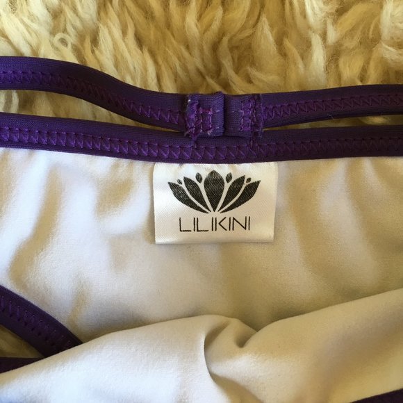 Lilikin Thong Bikini with Extra Strap Purple XS - Picture 2 of 4